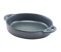 GRAPHITE Forge Stoneware Round Eared Dish